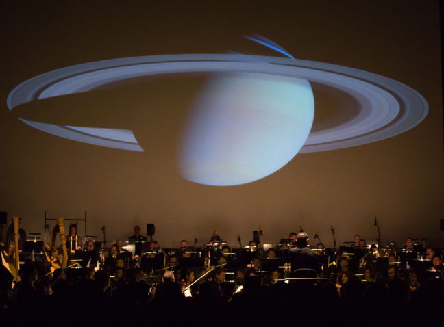 Les planètes, Saturne, le 06 janvier 2018 à Micropolis. © Chloé Stiefvater